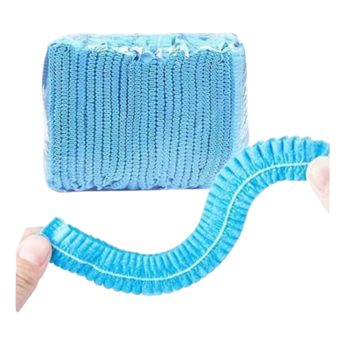 GORRO ORUGA AZUL X 100 UND