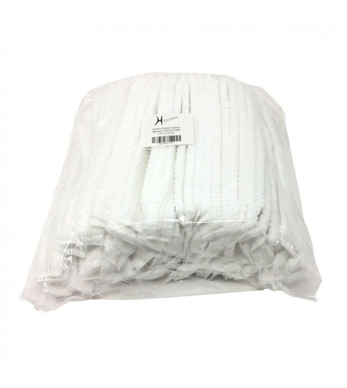 GORRO ORUGA BLANCO X 100 UND
