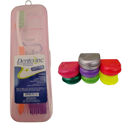 KIT ORTODONCIA RECTANGULAR + CAJA