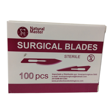 HOJAS DE BISTURI CAJA X 100 UND