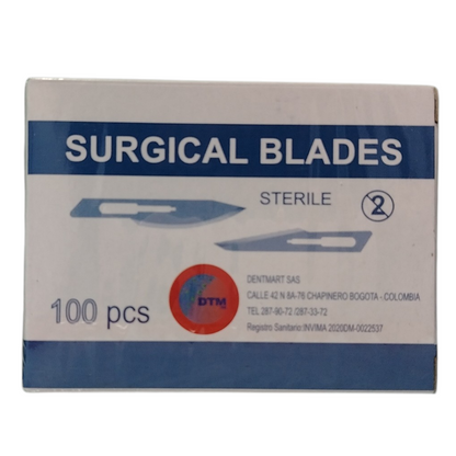 HOJAS DE BISTURI CAJA X 100 UND
