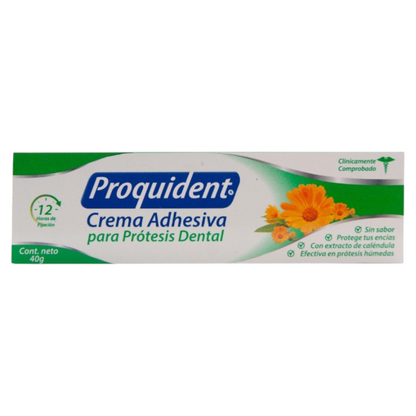 CREMA ADHESIVA PARA PROTESIS DENTALES X 40GR PROQUIDENT